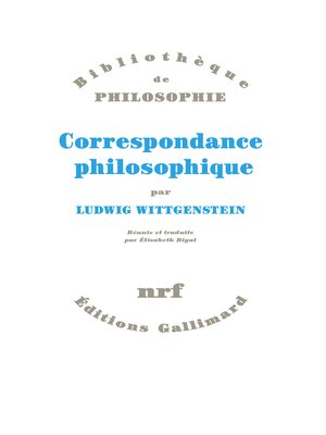 cover image of Correspondance philosophique
